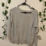 American Eagle Heather Grey Crewneck Lightweight Sweater Size SP Photo 0