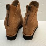 Eileen Fisher 7.5 Clapton Boots Brown Leather Wedge Bootie Back Zip $280 MSRP Photo 6