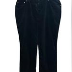 Jones Studio Nwt Plus Size Black Corduroy Stretch Bootcut Pants Photo 0