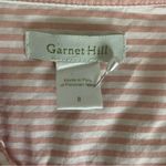 Garnet Hill Pink White Stripe 100% Cotton Button Photo 5
