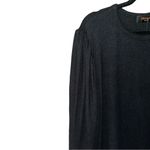 Renee C Long Sleeve Puff Shoulder Top Black Size 2X Photo 4