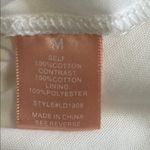 White Tiered Eyelet Dress with Tie Closures Size Medium Photo 10