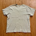 Sonoma  Y2K Cropped Green Yellow Striped Tee Shirt Womens XLarge Photo 5