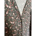 Agnes & Dora  Floral long cardigan gray/pink‎ size M Photo 2