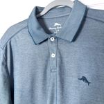 Tommy Bahama  Large Aqua Green Men's Polo Button Collar READ Golf Summer Photo 2