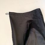 ZARA  Black Satin Wide Leg Cargo Pocket Pants Small Photo 4