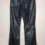 Tommy Hilfiger Vtg Tommy Jeans Y2K Faux Leather Snake Print Black Bootcut Pants Photo 8