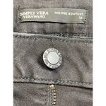 Vera Wang Simply Vera  Mid Rise Bootcut Jeans Size 14 Black Denim Normcore Casual Photo 3