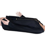 Diane Von Furstenberg  Pullover Swimsuit Cover Braided Tassle Gold Black Size P/S Photo 4