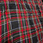 Loft Tartan Holiday Plaid Button Back Balloon 3/4 Sleeve Blouse SZ M Xmas Cabin Photo 4
