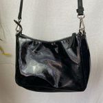 Nine West  Black Patent Top Zip Crossbody Handbag Photo 2