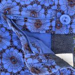 Anthropologie ELEVENSES
Blue Brown Floral Daisy Eyelet Gerbera Short‎ Size 12 Blue Photo 8