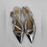 Dolce Vita Palma Silver Slingback Flats Size 7.5 Photo 1
