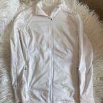 Layer8 White Athletic Zip Up Jacket Photo 0