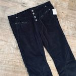 Free People NWT  Black Velvet Hit Back Boot Cut Pant size 10 Photo 2