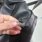 ZARA Black Weekender Tote Bag Faux Leather Unisex Hidden Zipper Photo 7