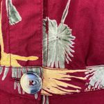 Free People Malibu Red Floral Hawaiian Boho Button Down Romper Photo 5