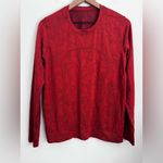 Lululemon  Swiftly Relaxed Long Sleeve Shirt Mosaic Multiply Cayenne Red Merlot 8 Photo 2