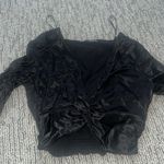 ZARA Cropped  Silk Tie Top Photo 4