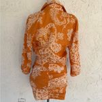 ZARA  Orange Paisley Mini Skirt Set Photo 4