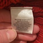 st. john's bay St. John’s Bay Red Chunky Cable Knit Cardigan EUC Sz M Acrylic Button Down Photo 5