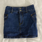 Brandy Melville John Galt Dark Blue Agatha Denim Mini Skirt Photo 0