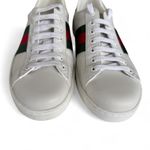 Gucci Ace Web Low-Top Sneakers White Photo 6
