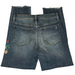 Sam Edelman Mary Jane Embroidered High Rise Straight Crop Jean Harlin Photo 6