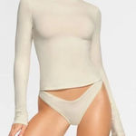 SKIMS Cotton Jersey Long Sleeve T-Shirt M Photo 0