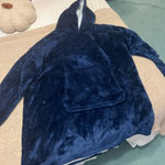 Cozy Casual Soft and plush blue fleece hoodie with a front pocket. Perfect for staying warm and comfortable. Just needs to be lint rolled or thrown in dryer.  Photo 0
