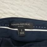 Banana Republic  Sloan Dress Pant Mid  Rise Women's Navy Pantsuit Photo 8
