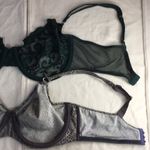 secret treasures Bin 8 Bundle Of 2 Underwired Bras Adjustable Straps Green & Snake Print Size 36D Photo 4