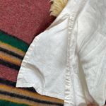 Vintage Linen garden print shift dress natural linen color sleeveless midi Size M Photo 7