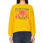Daydreamer  Fleetwood Mac Floral Reverse Sweatshirt Size M New with Tag MSRP $145 Photo 3