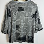 Palm Angels Happy Bear newspaper Graphic shirt in Grey Photo 5
