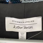 & Other Stories & Other Stories Striped Sequin Lounge Shirt NWTs Black White size 4 Photo 11