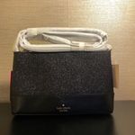 Kate Spade  Black Glitter Crossbody Bag Zip Top Evening NWT Photo 2