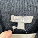 J.Crew Mock Neck Sweater Black Pullover Knit‎ Top Soft Girl Minimalist Medium Photo 4