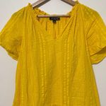 J.Crew  Ruffle Trim Tiered Dress size small yellow Photo 2