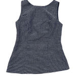 Banana Republic  Mad Men Sleeveless Textured Shell Top Navy White Size 0 Photo 0
