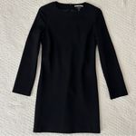 Burberry London Women’s 100% Wool Black Sheath Shift Dress Size 4 Made in Italy Photo 12