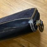 Juicy Couture Black White Velour Floral Embroidered Long Zip Wallet Photo 5