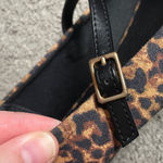 Serra  Leopard Print Mary Jane Flats Size 8 Photo 3