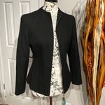 Bill Blass Vintage Wool Zip Blazer Mock Fit Flare Preppy Tomboy Rave Winter Fall Work Office Photo 1