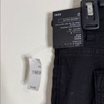Gap 1969 Japanese Stretchy Slim Skinny Drawstring Waist Black Jogger Jeans sz 0 Photo 10