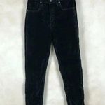 Free People Black Velvet Skinny Jeans Size 26 Photo 3