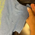 LOGO By Lori Goldstein  Blue and Green Sweater Lightweight Classic Capsule Photo 5