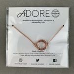 Swavorski Adore Jewelry Organic Circle Bracelet Rose Gold  Crystal Photo 3