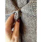 Bask  Sweater Women Small Brown Ivory Knit Collared Snap Long Line‎ Cardigan Photo 5