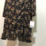 Ophelia Roe NWT Black Floral Long Sleeve Dress New Photo 3